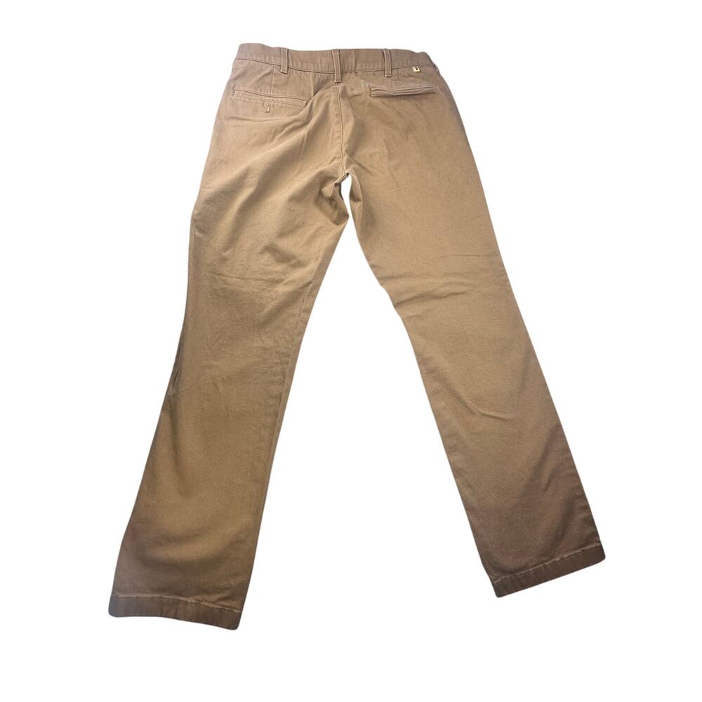 Duck Head Gold School Chino Pants Brown Stretch Twill 33x32 - Picture 4 of 9